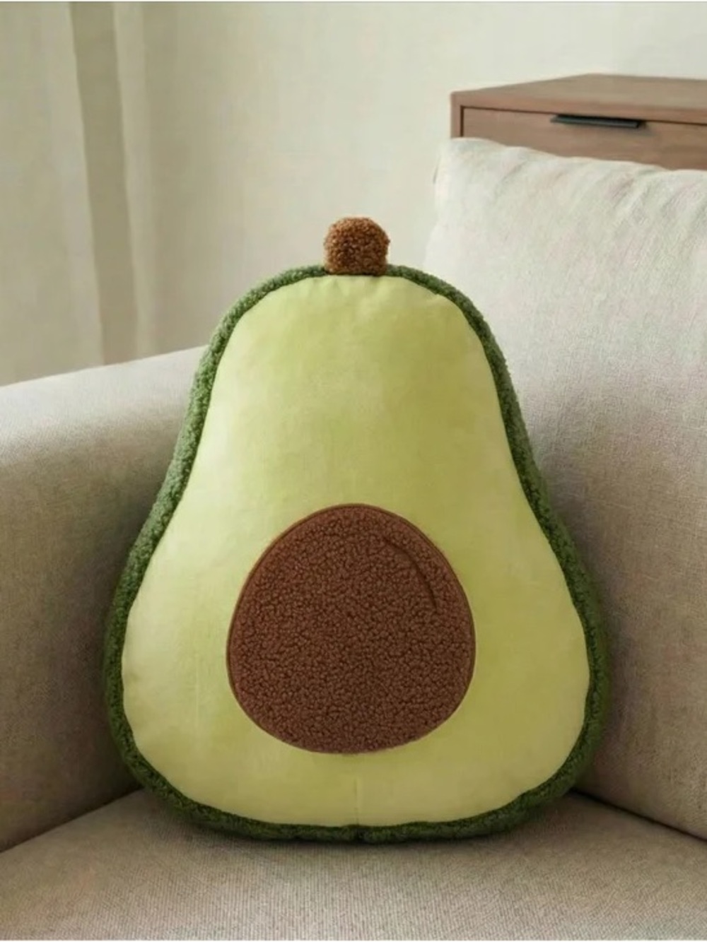 Plush Avocado Throw Decorative Pillow NWT